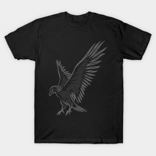 Flying Eagle, grey T-Shirt